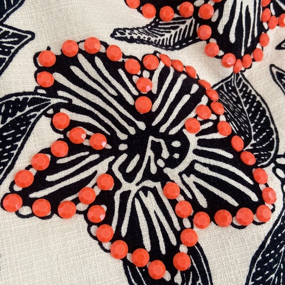 J. Crew beaded sleeveless top embellished structured tank spring vacation size 2 - Picture 5 of 16